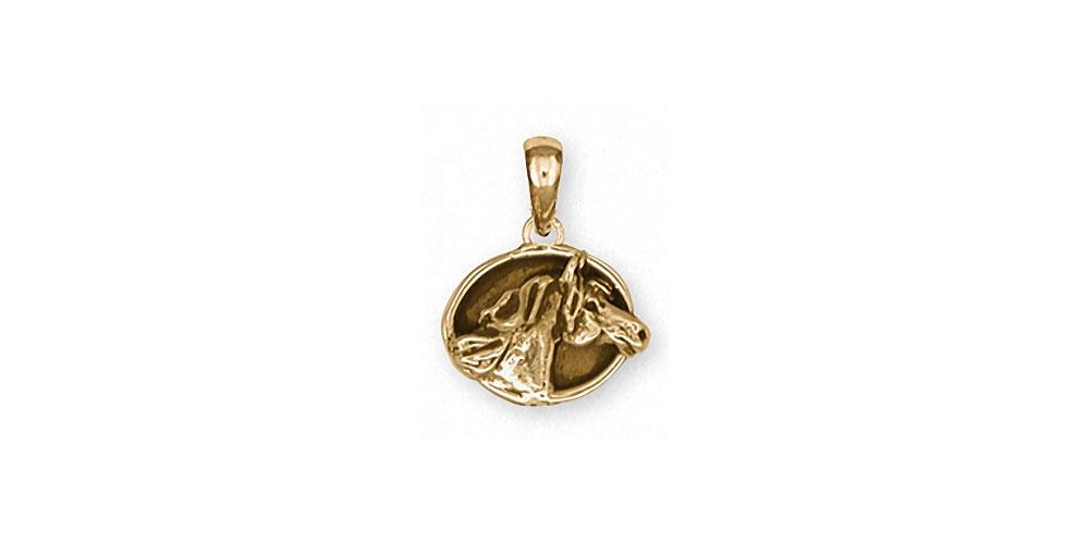 Horse Charms Horse Pendant 14k Gold Horse Jewelry Horse jewelry