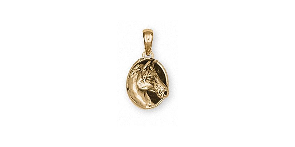 Horse Charms Horse Pendant 14k Gold Horse Jewelry Horse jewelry