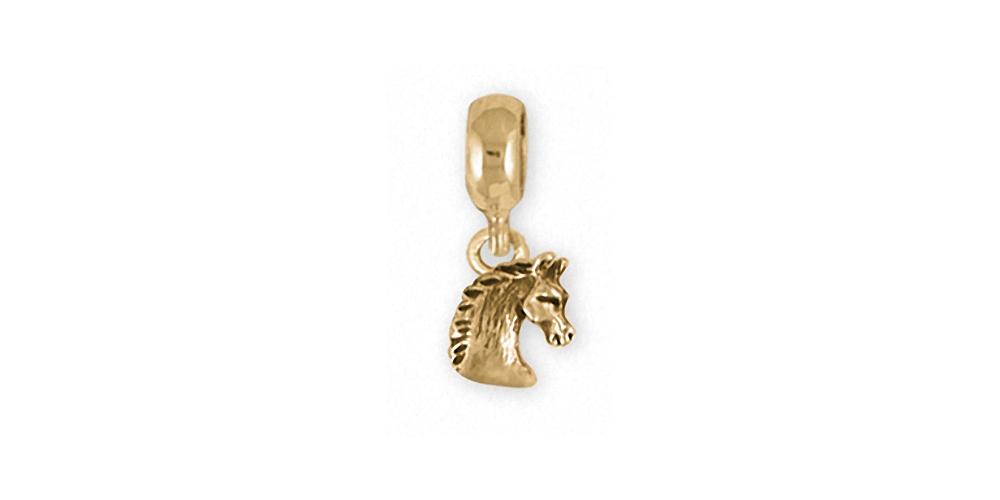 Horse Charms Horse Charm Slide 14k Gold Horse Jewelry Horse jewelry