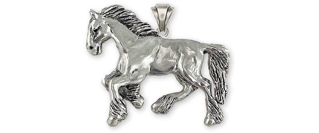 Clydesdale  Charms Clydesdale  Pendant Sterling Silver Draft Horse Jewelry Clydesdale  jewelry
