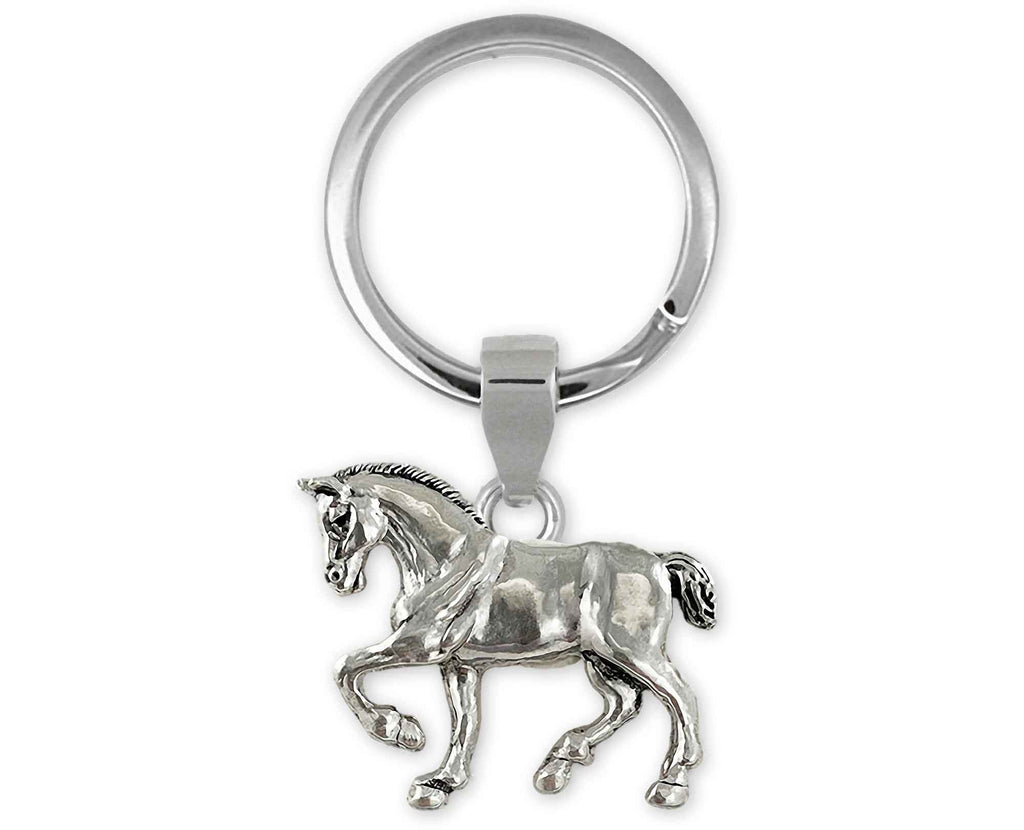 Clydesdale  Charms Clydesdale  Key Ring Sterling Silver Draft Horse Jewelry Clydesdale  jewelry