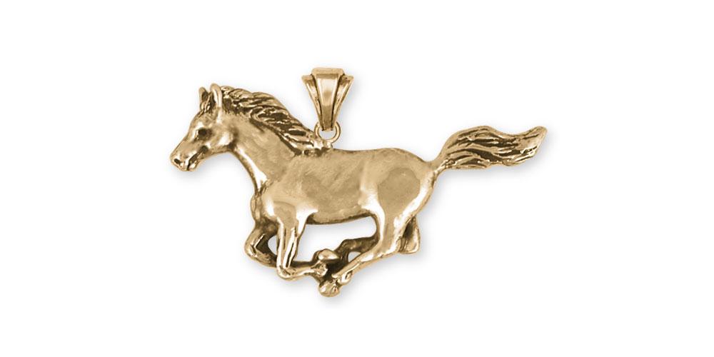 Horse Charms Horse Pendant 14k Gold Horse Jewelry Horse jewelry