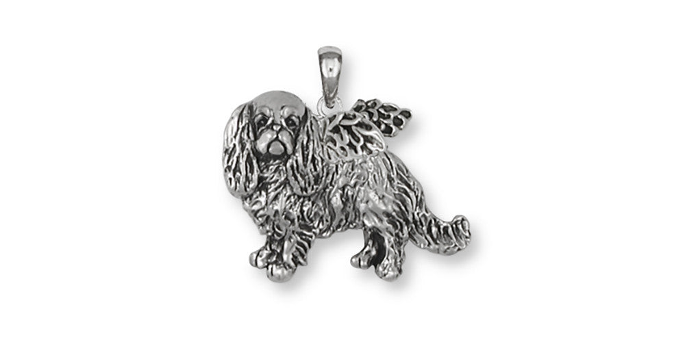 English Toy Spaniel Angel Charms English Toy Spaniel Angel Pendant Sterling Silver Dog Jewelry English Toy Spaniel Angel jewelry