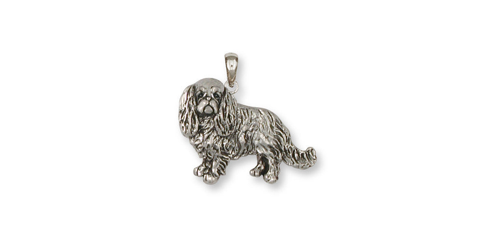 English Toy Spaniel Charms English Toy Spaniel Pendant Sterling Silver Dog Jewelry English Toy Spaniel jewelry