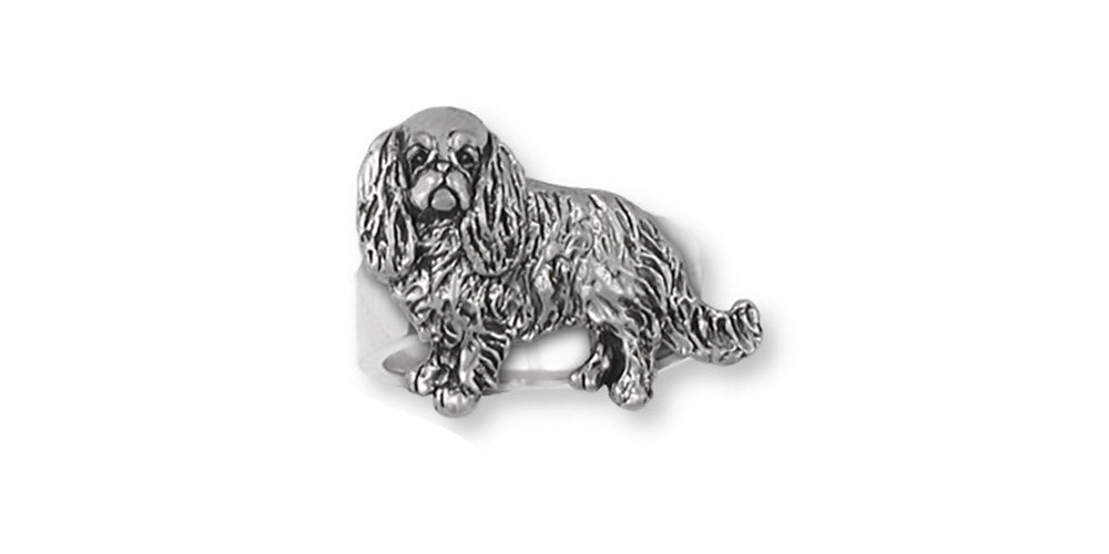 English Toy Spaniel Charms English Toy Spaniel Ring Sterling Silver Dog Jewelry English Toy Spaniel jewelry