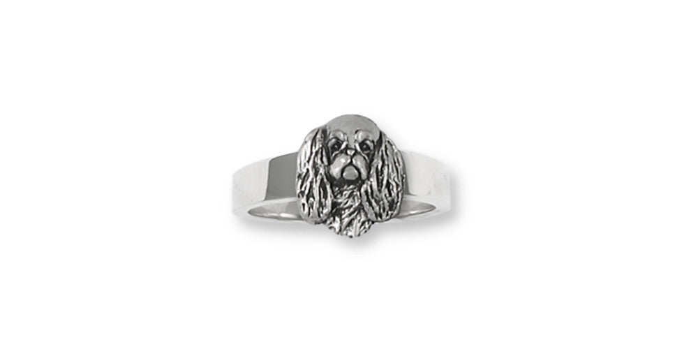 English Toy Spaniel Charms English Toy Spaniel Ring Sterling Silver Dog Jewelry English Toy Spaniel jewelry