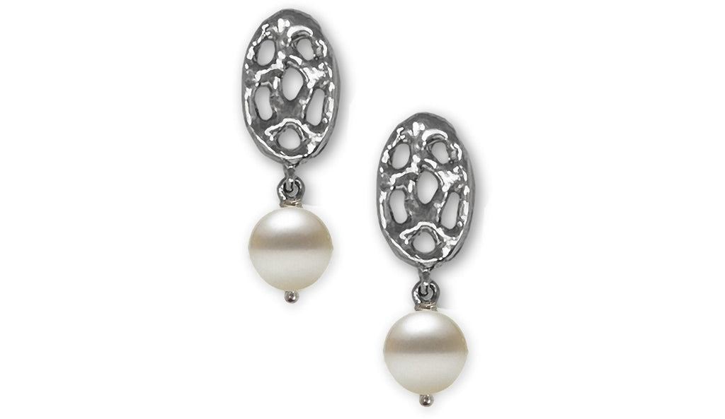 Fashion Earrings Charms Fashion Earrings Earrings Sterling Silver Honeycomb Pearl Drop Jewelry Fashion Earrings jewelry
