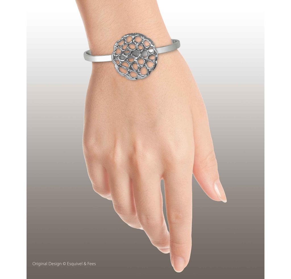 Fashion Bracelet Charms Fashion Bracelet Bracelet Sterling Silver Honeycomb Jewelry Fashion Bracelet jewelry