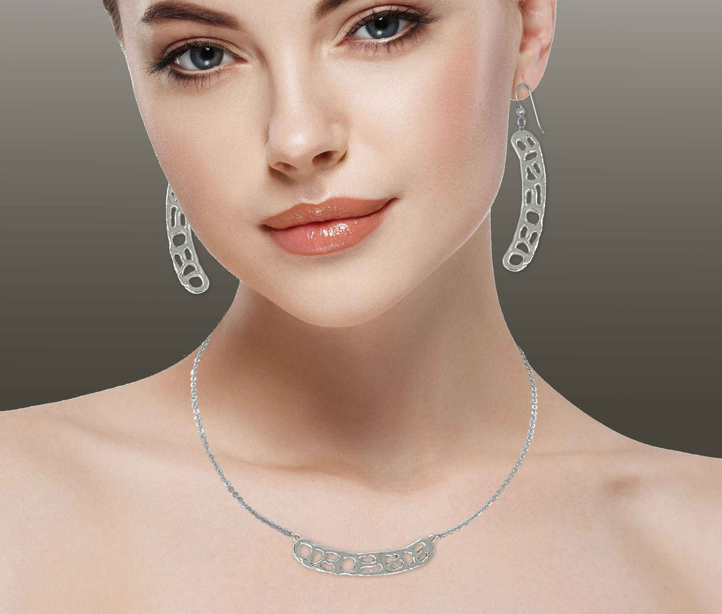 Fashion Jewelry Earrings And Necklace Set Charms Fashion Jewelry Earrings And Necklace Set Fashion Earring And Necklace Set Sterling Silver Honeycomb Jewelry Fashion Jewelry Earrings and Necklace Set jewelry