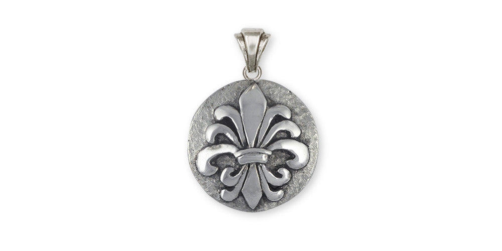 Fleur De Lis Charms Fleur De Lis Pendant Sterling Silver Flower Jewelry Fleur De Lis jewelry