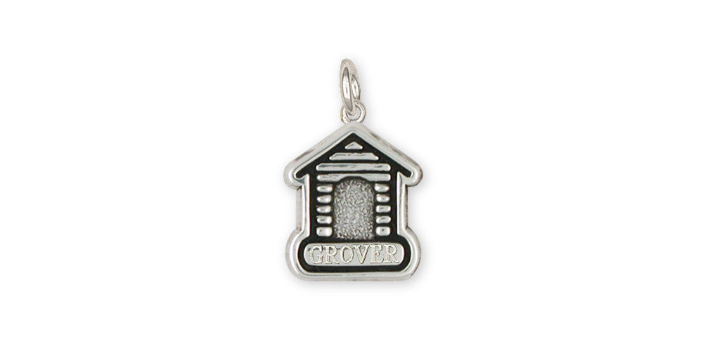 Dog House Charms Dog House Charm Sterling Silver Dog Jewelry Dog House jewelry