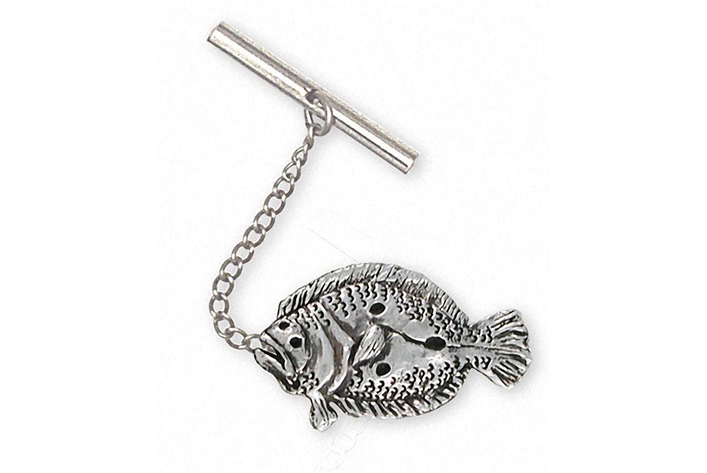 Flounder Charms Flounder Tie Tack Sterling Silver Fish Jewelry Flounder jewelry