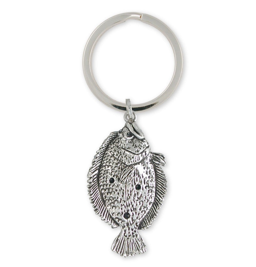 Fish Finger Key Rings Flounder Fish Key Ring Sterling Silver | Esquivel and Fees | Handmade ...