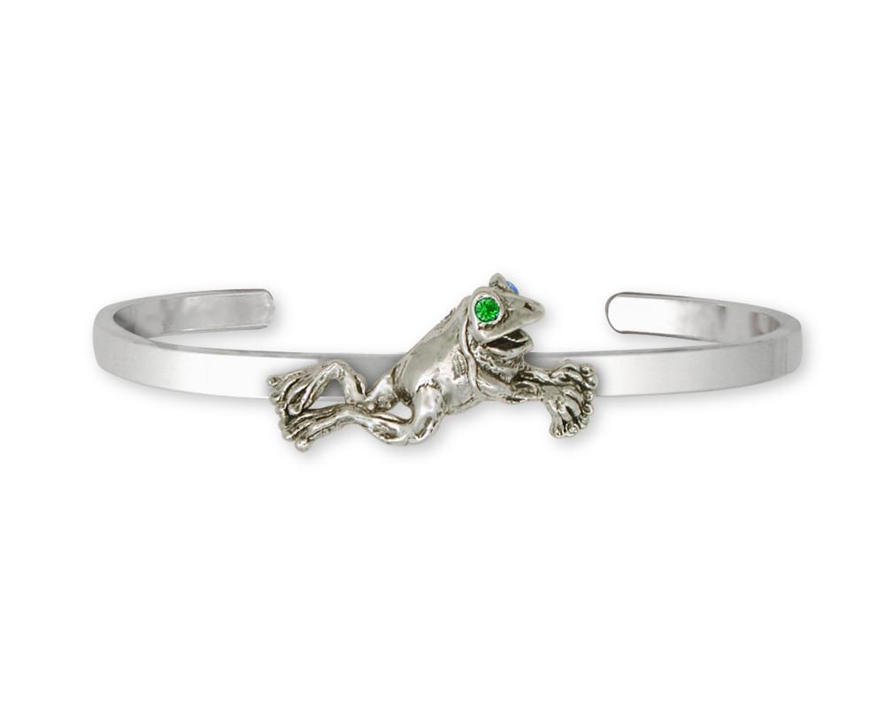 Frog Charms Frog Bracelet Sterling Silver Frog Jewelry Frog jewelry