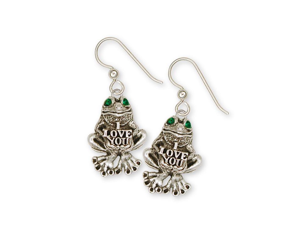 Frog Charms Frog Earrings Sterling Silver Frog Jewelry Frog jewelry