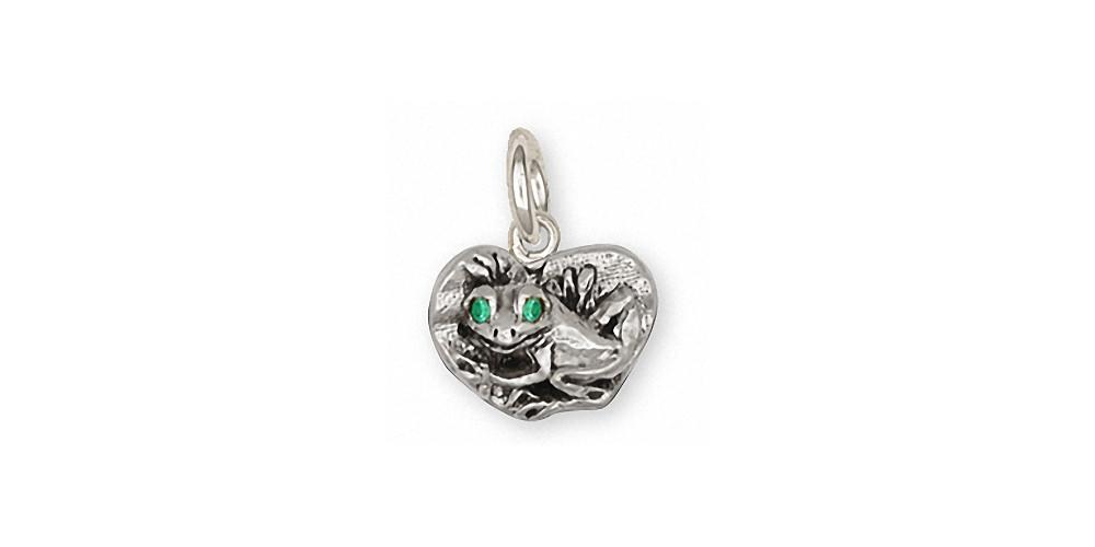 Frog Charms Frog Charm Sterling Silver Frog Jewelry Frog jewelry