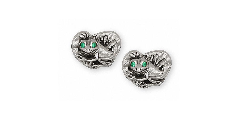 Frog Charms Frog Earrings Sterling Silver Frog Jewelry Frog jewelry