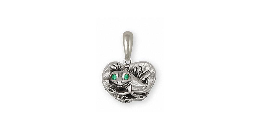 Frog Charms Frog Pendant Sterling Silver Frog Jewelry Frog jewelry