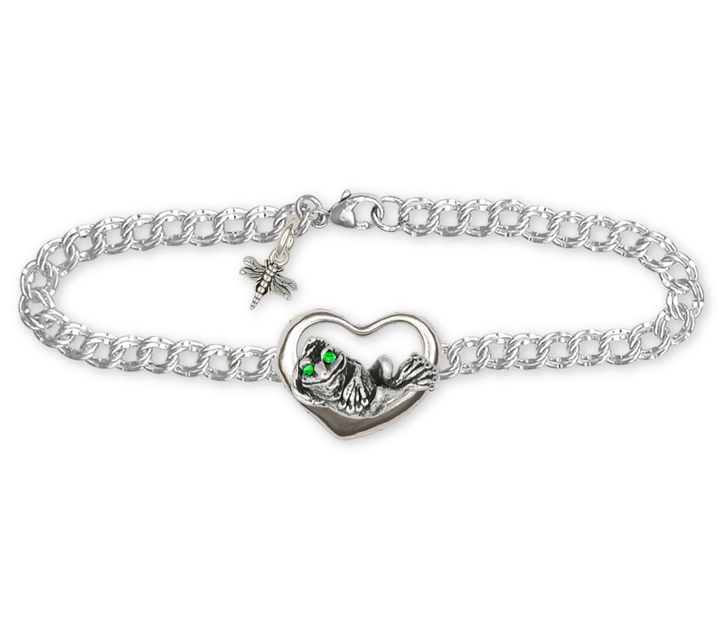 Frog  Charms Frog  Bracelet Sterling Silver Frog Jewelry Frog  jewelry