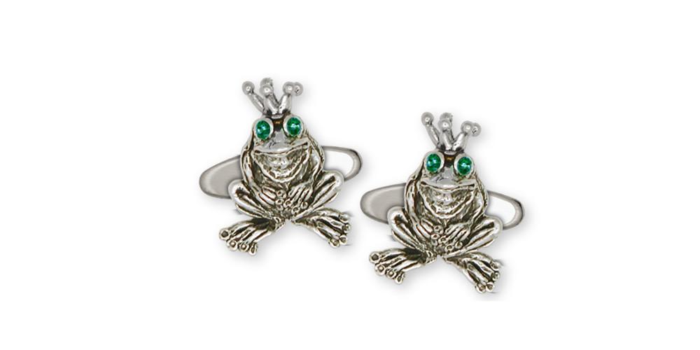 Frog Charms Frog Cufflinks Sterling Silver Frog Jewelry Frog jewelry