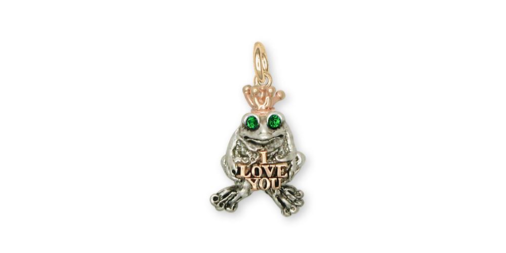 Frog Charms Frog Charm Silver And Gold Frog Jewelry Frog jewelry