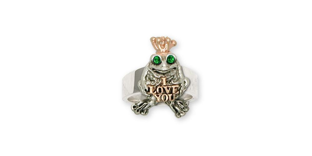 Frog Charms Frog Ring Silver And Gold Frog Jewelry Frog jewelry