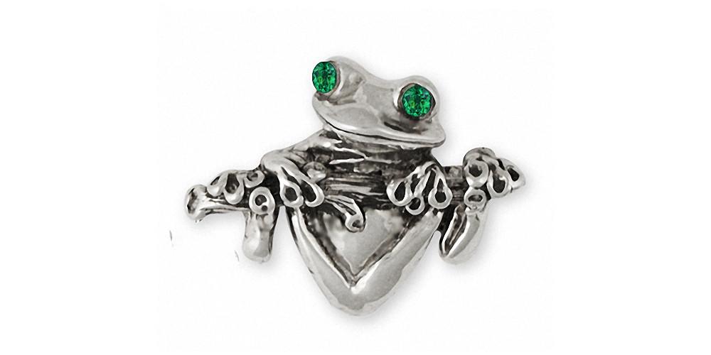 Frog Charms Frog Brooch Pin Sterling Silver Frog Jewelry Frog jewelry