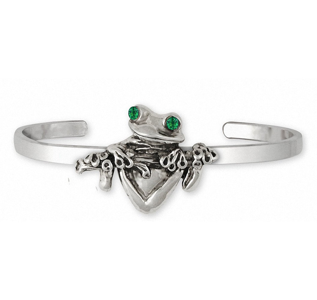 Frog Charms Frog Bracelet Sterling Silver Frog Jewelry Frog jewelry