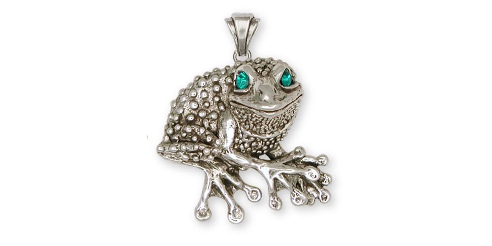 Frog Charms Frog Pendant Sterling Silver Frog Jewelry Frog jewelry