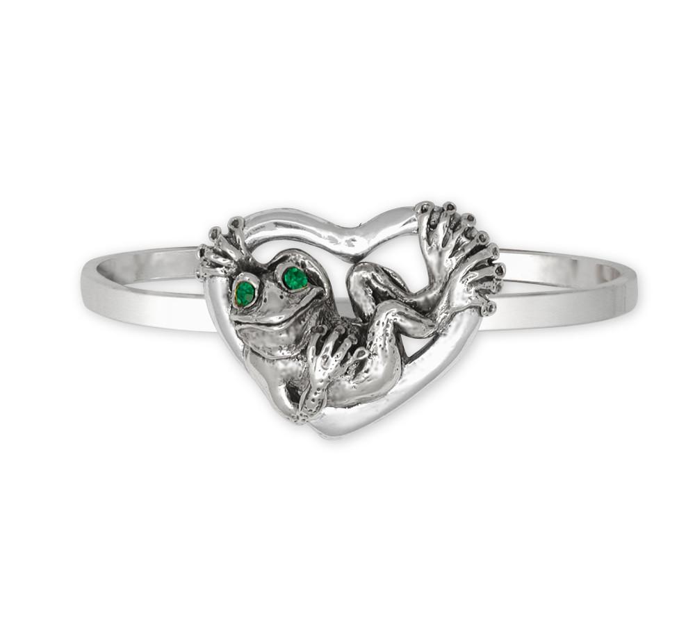 Frog Charms Frog Bracelet Sterling Silver Frog Jewelry Frog jewelry