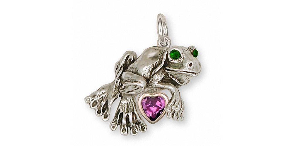 Frog Charms Frog Charm Silver And Gold Frog Jewelry Frog jewelry