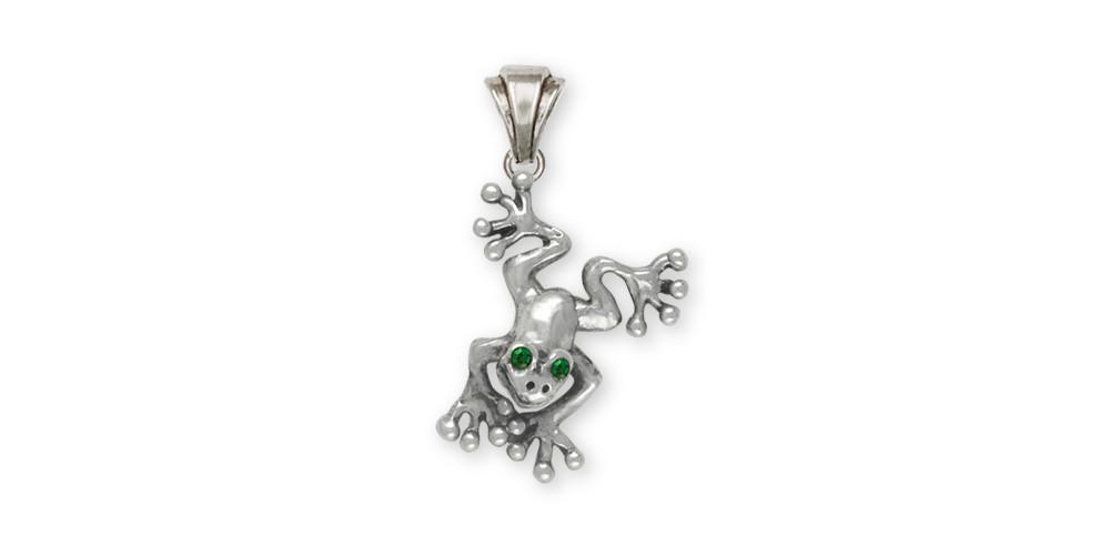 Frog Charms Frog Pendant Sterling Silver Frog Jewelry Frog jewelry