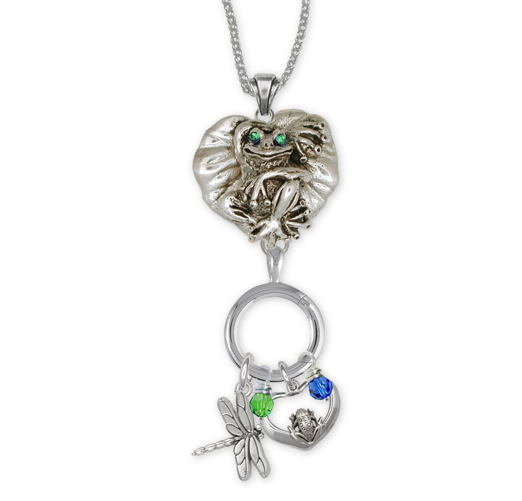 Frog Charms Frog Necklace Sterling Silver Frog Jewelry Frog jewelry