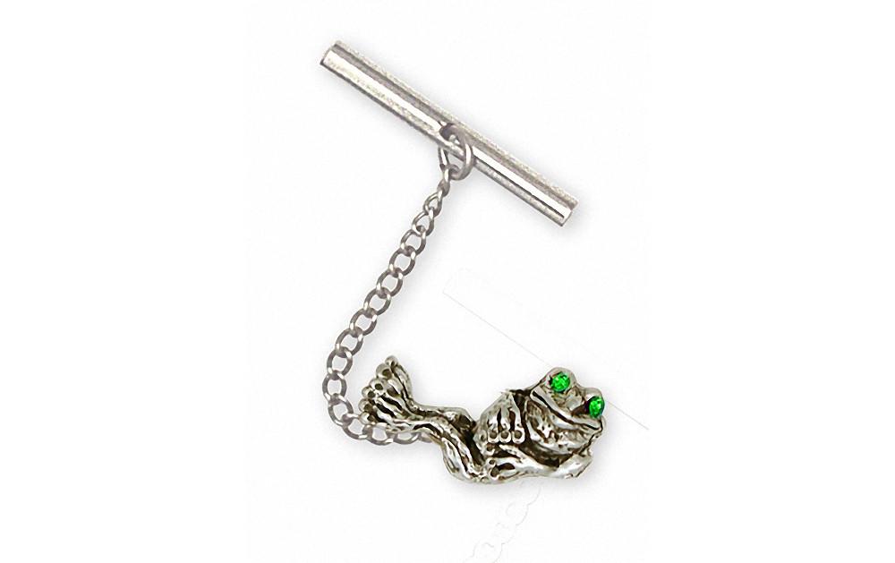 Frog Charms Frog Tie Tack Sterling Silver Frog Jewelry Frog jewelry