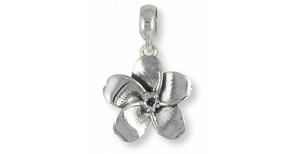 Forget Me Not Charms Forget Me Not Charm Slide Sterling Silver Flower Jewelry Forget Me Not jewelry