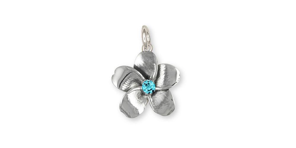 Forget Me Not Charms Forget Me Not Charm Sterling Silver Forget Me Not Birthstone Jewelry Forget Me Not jewelry