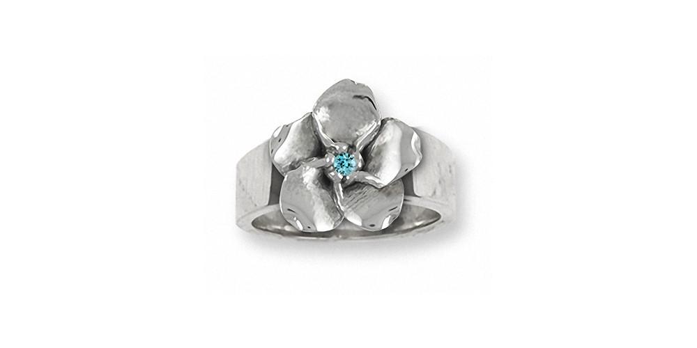 Forget Me Not Charms Forget Me Not Ring Sterling Silver Forget Me Not Birthstone Jewelry Forget Me Not jewelry