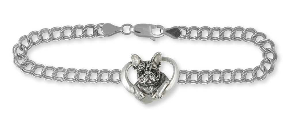 French Bulldog Bracelet Handmade Sterling Silver Dog Jewelry FR10-B