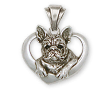French Bulldog Pendant Handmade Sterling Silver Dog Jewelry FR10-P