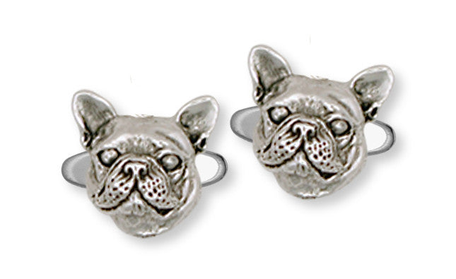 French Bulldog Cufflinks Handmade Sterling Silver Dog Jewelry FR11-CL