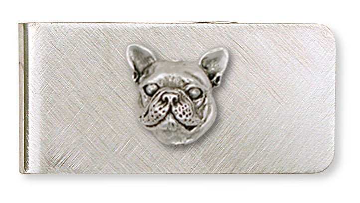 French Bulldog Dog Money Clip Handmade Sterling Silver Esquivel and Fees Handmade Charm and Jewelry Designs