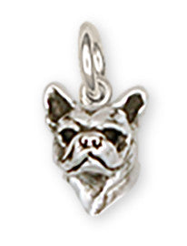 French Bulldog Charm Handmade Sterling Silver Dog Jewelry FR12-C