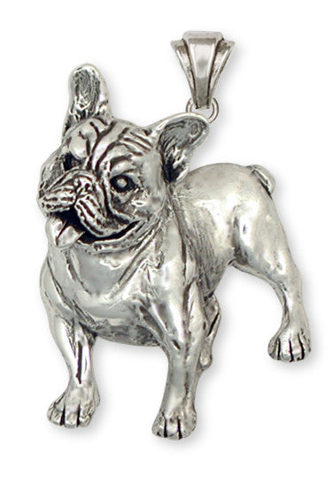 French Bulldog Pendant Handmade Sterling Silver Dog Jewelry FR13-P