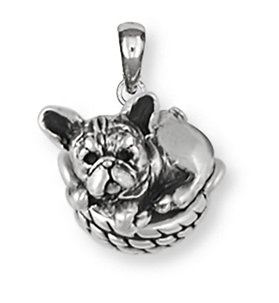 French Bulldog Pendant Handmade Sterling Silver Dog Jewelry FR15-P