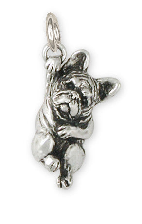 French Bulldog Charm Handmade Sterling Silver Dog Jewelry FR16-C