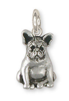 French Bulldog Charm Handmade Sterling Silver Dog Jewelry FR19-C