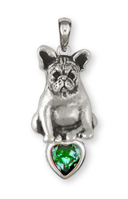French Bulldog Personalized Pendant Handmade Sterling Silver Dog Jewelry FR19-SP