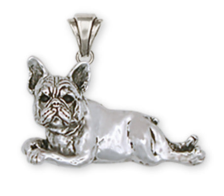 French Bulldog Pendant Handmade Sterling Silver Dog Jewelry FR2-P