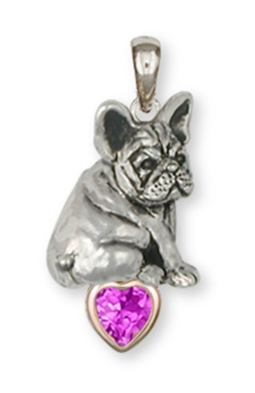 French Bulldog Pendant Handmade Sterling Silver Dog Jewelry FR21-SP