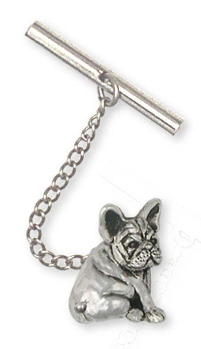 French Bulldog Tie Tack Handmade Sterling Silver Dog Jewelry FR21-TT